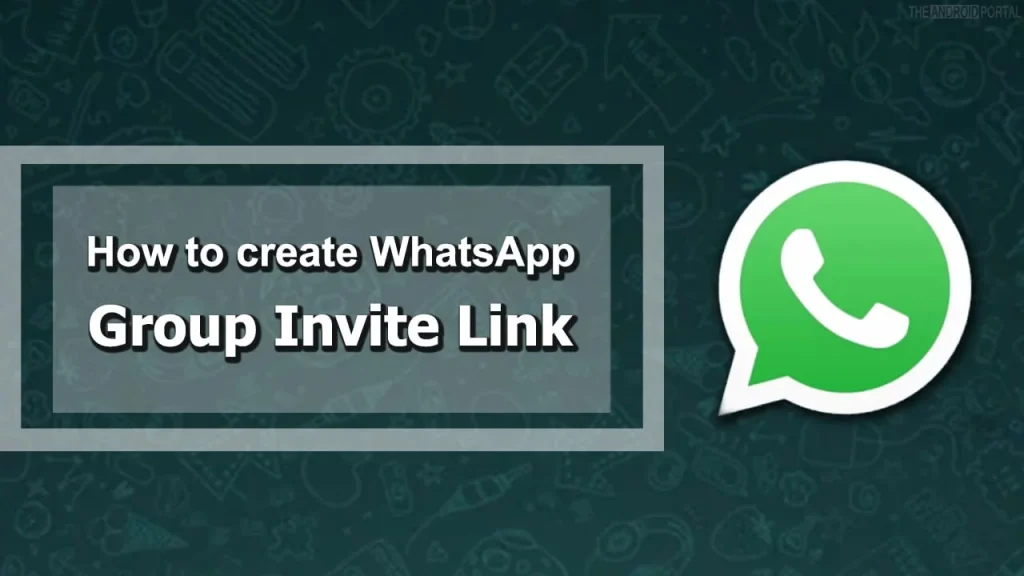 How to create a group invite link in whatsapp